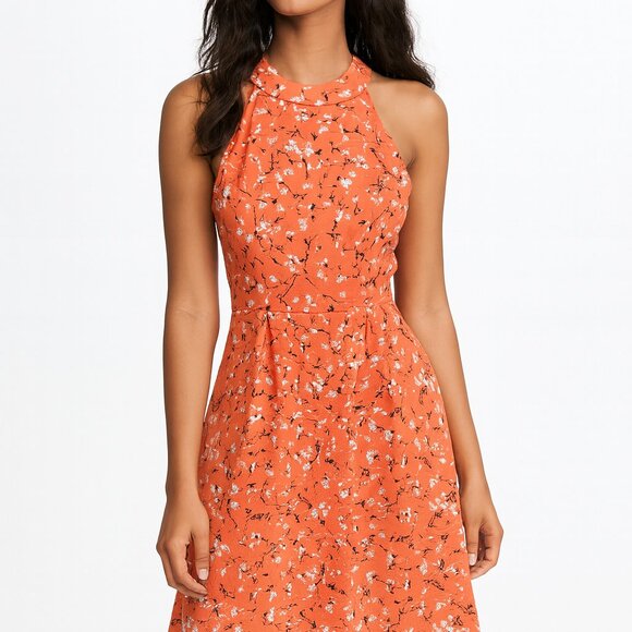 Copper Key Fit & Flare Dress Bare Shoulder Size Small EUC - Picture 1 of 7